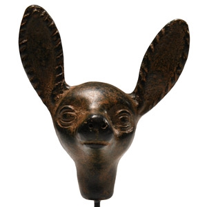Western Asiatic Bronze Deers Head