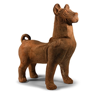 Very Large Chinese Han Terracotta Guardian Dog