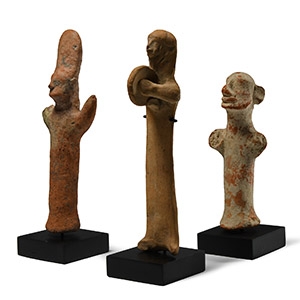 Western Asiatic Terracotta Votive Idol Group