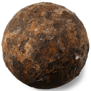 Civil War Iron Cannon Ball