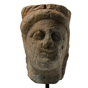 Stone Head of a Caryatid