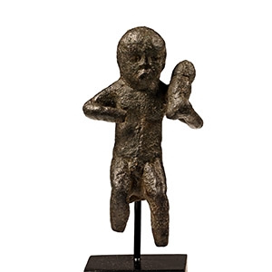 Celtic Bronze Naked Male Figure