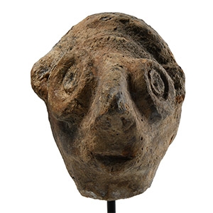 Large Syro-Hittite Terracotta Idol Head