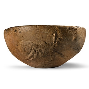 Stone Bowl with Locusts