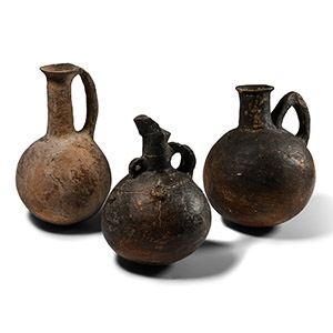 Cypriot Red Burnished Ware Round-Bottomed Flask Group