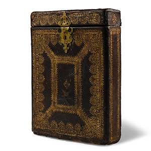 Renaissance Gold Tooled Leather Book Box