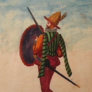 Watercolour Painting of a Soldier