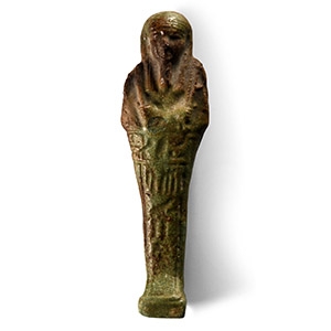 Egyptian Green Glazed Shabti