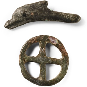 Bronze Dolpin and Wheel Proto-Money Group