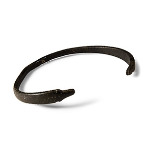 Roman Bronze Snake-Headed Bracelet