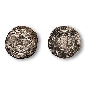 Group of Two [2] AR Groats of Edward III.