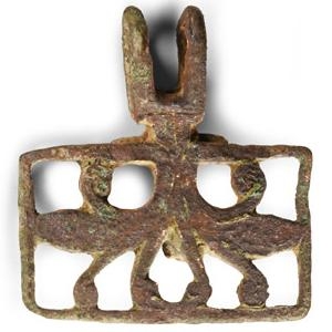 Gilt Bronze Knights Horse Harness Pendant