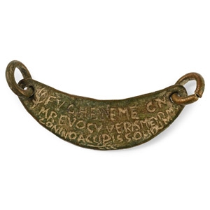 Post Medieval Roman Style Bronze Dedicatory Plaque