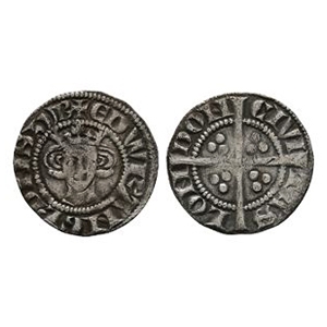 English Medieval Coins - Edward I - London - AR Long Cross Halfpenny