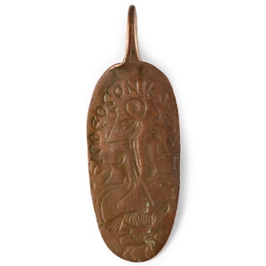 Copper Talisman Pendant with Saint George