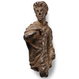 Byzantine Silver Statuette of a Saint