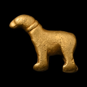 Western Asiatic Gold Zoomorphic Bead