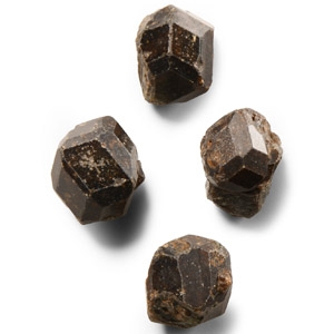 Natural History - Black Garnet Crystal Group