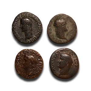 Ancient Roman Imperial Coins - Mixed AE As and Dupondius Group [4]