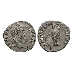 Septimius Severus - Annona AR Denarius