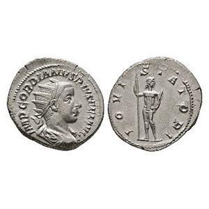 Ancient Roman Imperial Coins - Gordian - Jupiter AR Antoninianus