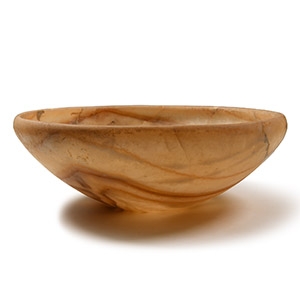 Alabaster Bowl with Incised Inner Circle