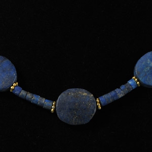 Bactrian Style Lapis Lazuli Bead Necklace