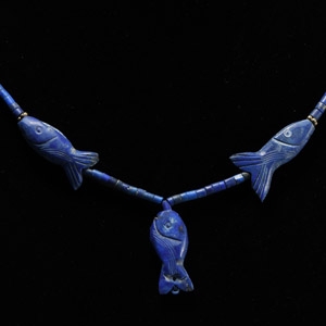 Bactrian Style Lapis Lazuli Bead Necklace