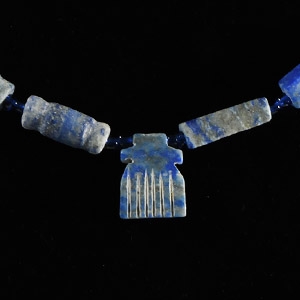 Bactrian Style Lapis Lazuli Bead Necklace