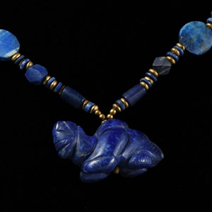 Bactrian Style Lapis Lazuli Bead Necklace