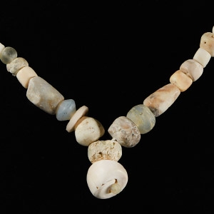 Western Asiatic Mixed Stone and Shell Bead Necklace