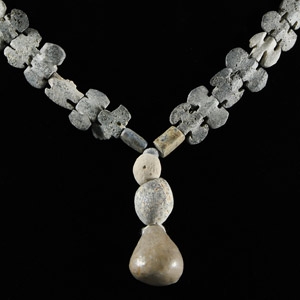 Mesopotamian Hardstone Bead Necklace with Butterfly Beads