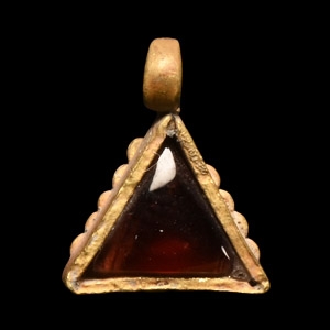 Gold and Garnet Pendant