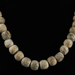 Natural History - Woolly Mammoth Bone Bead Necklace String