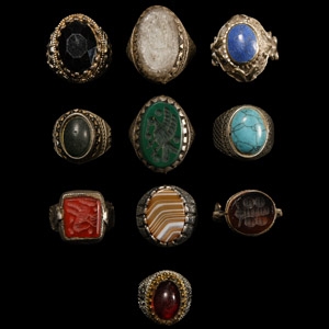 Mixed Silver-Coloured Metal Ring Group