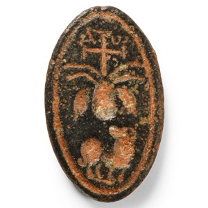 Byzantine Bifacial Gemstone with Religious Scenes
