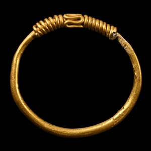 Gold Twisted Wire Terminal Ring