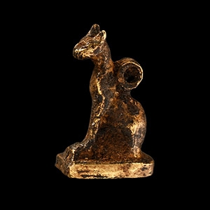 Gold Goddess Bastet Cat Amulet