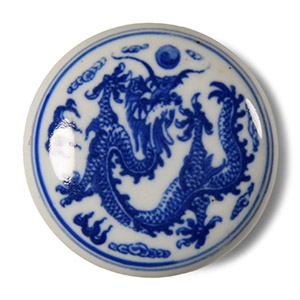 Chinese Porcelain Two-Part Pigment Reservoir