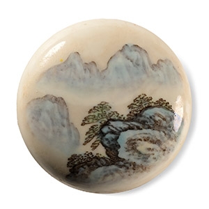 Chinese Porcelain Two-Part Pigment Reservoir