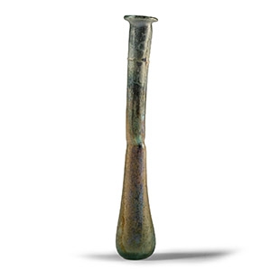 Roman Iridescent Glass Unguentarium