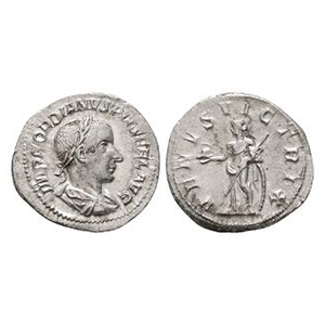 Ancient Roman Imperial Coins - Gordian - Venus AR Denarius