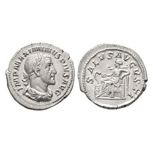 Maximinus I, Thrax - Salus AR Denarius