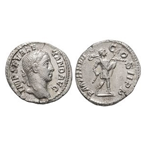 Severus Alexander - Romulus AR Denarius