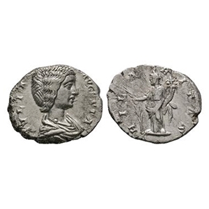 Ancient Roman Imperial Coins - Julia Domna - Hilaritas AR Denarius