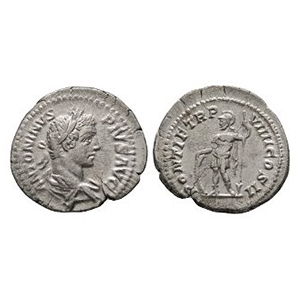 Ancient Roman Imperial Coins - Caracalla - Mars AR Denarius