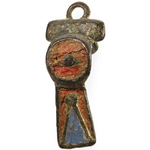 Roman Enamelled Bronze Bow-and-Fantail Brooch