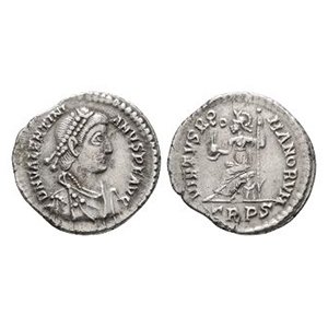 Valentinian II - Virtus AR Siliqua