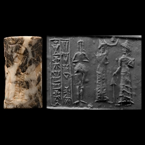 Old Babylonian Cylinder Seal of Ili-iddinam, Servant of the Goddess Nin-sianna