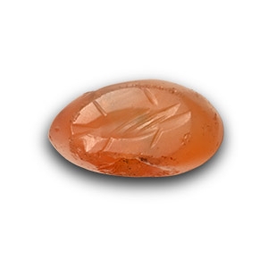 Sassanian Carnelian Stamp Seal with Fish